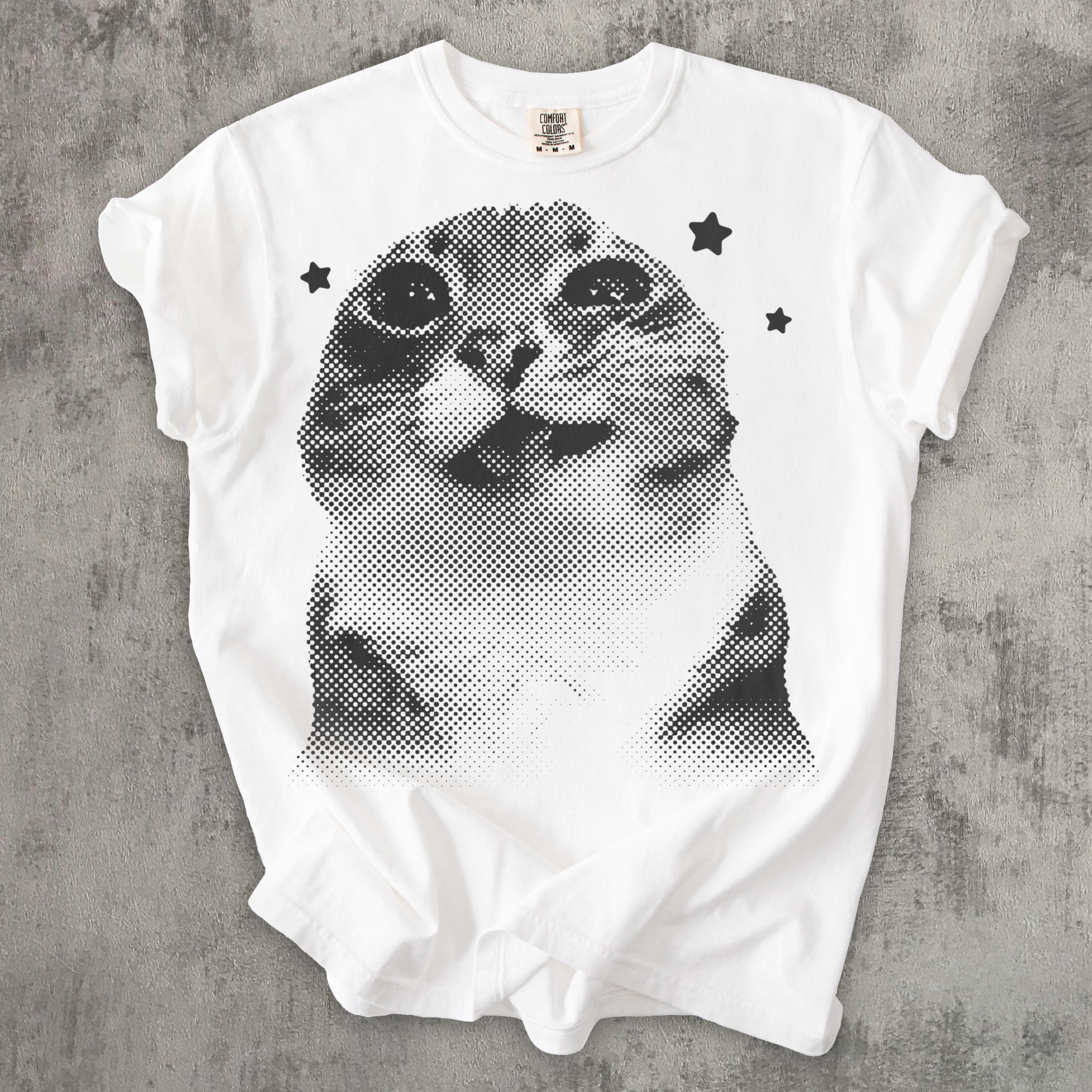 Funny Pee Cat Meme T-shirt, Silly Shirt, Retro Vintage Graphic Shirts, Cats lover Gift, Weird Tshirt, Unisex Cotton, Y2k Comfort Colors Tee 4344004025