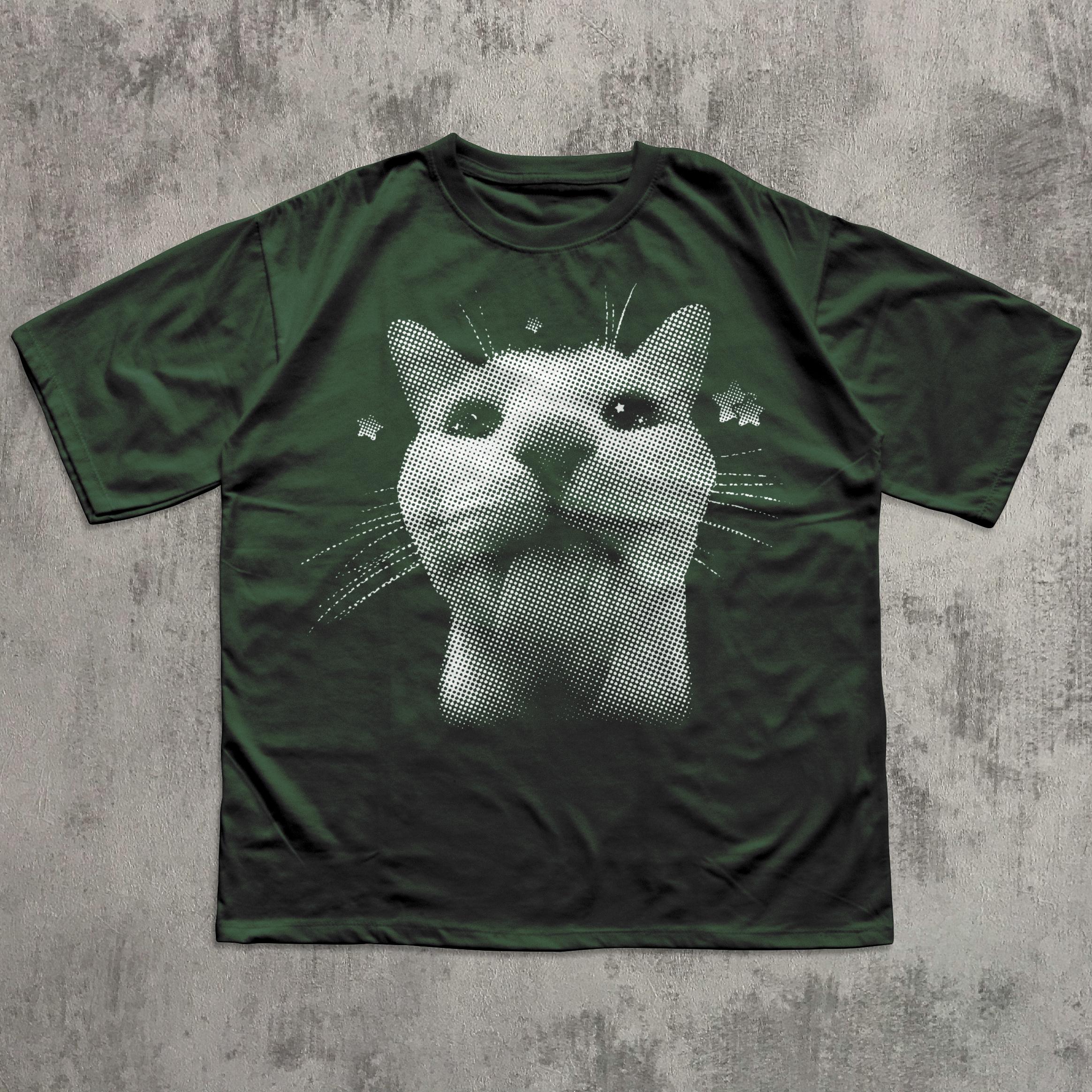 Y2k Retro Freaky Cat T-shirt, Vintage Graphic Tee, Silly Cats Shirt, Comfort Colors, Gag Gifts, Trendy Tees, 2000s Tshirt, 90s Clothes 4314532952
